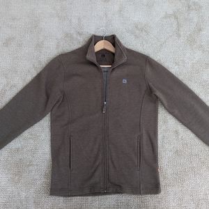 Quick Silver Sweater Jacket Men's Brown Size Small